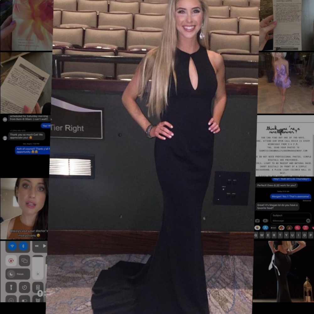 Sherri Hill back jersey gown